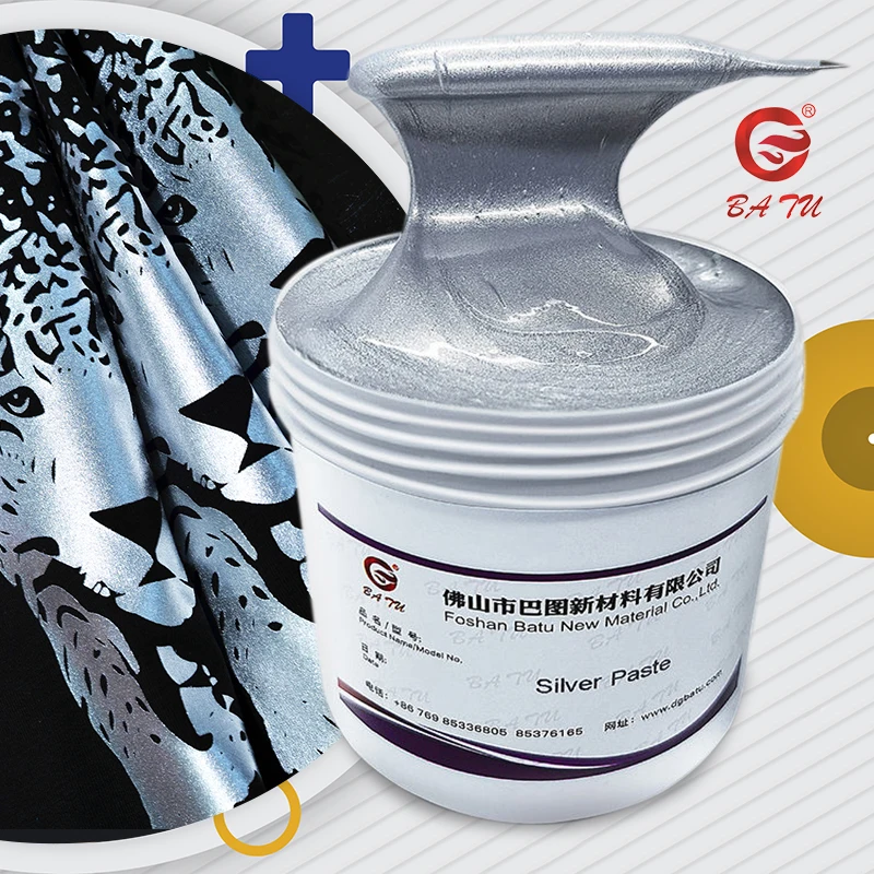 Africa hot selling pvc free inks ready color aluminum silver paste