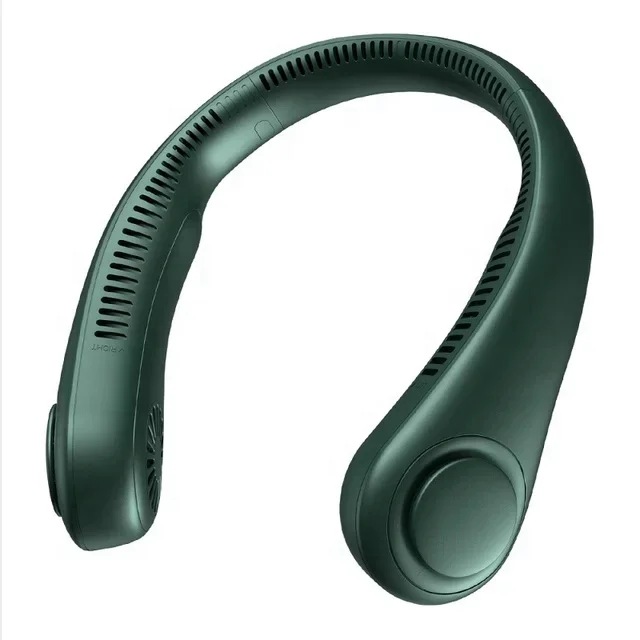 summer amazon hot 3 Speeds USB Powered Rechargeable Battery Operated Wearable Portable Hands Free Bladeless air cool Neck Fan