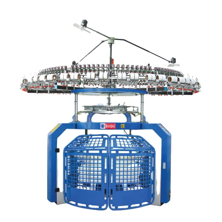WANBAO  Automatic Industrial  Single Jersey Tripe Fabric  Circular Knitting Machine