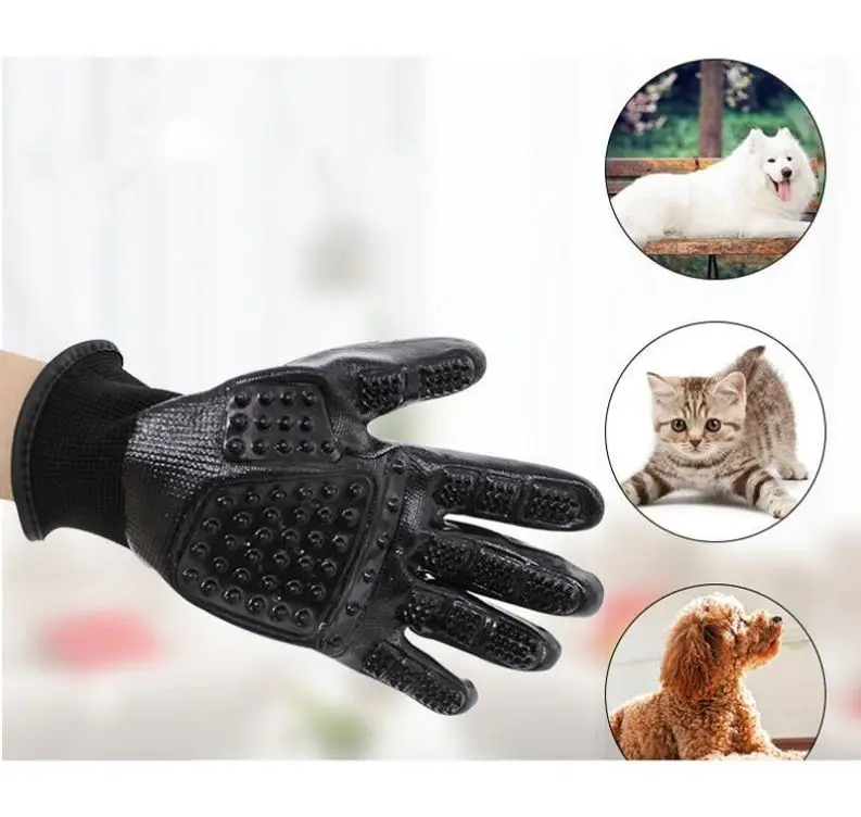 Upgraded pet hair removal finger cover pet beauty brush finger cover