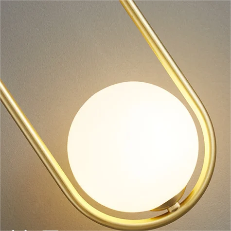 Milk white ball sofa background G9 wall lamp beautiful gold bedroom bedside glass wall light black gold for hotel home