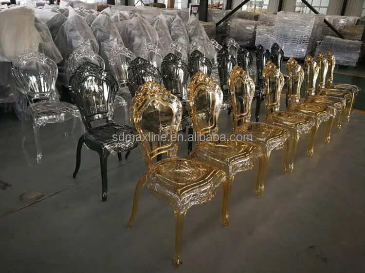 Resin Acrylic Crystal Clear Wedding Beauty Princess Bella Chair
