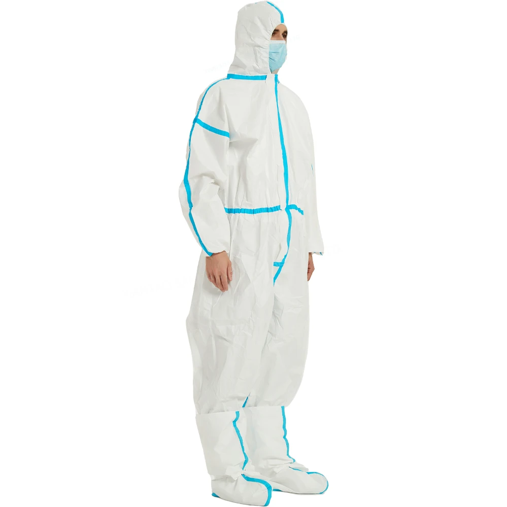 High Performance Medical Protection Clothing Suit Isolation Gown Disposable Nonwoven Coverall For Hospital