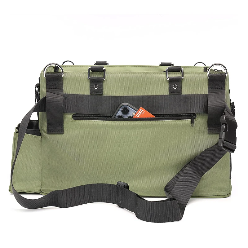 Large Wearable Cleaning Handle Caddy Organizer Waist Straps Shoulder Supply Cleaning Caddy Bag