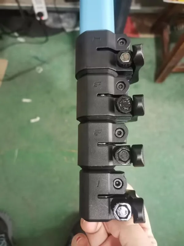 2.4m 3.6m 7m 5m aluminum extend telescopic rpoles/Aluminum cleaning Telescopic Pole With Flip Cam Lock Folding