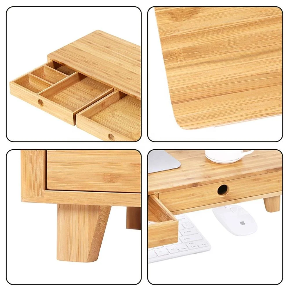 China Supplier bamboo wood monitor stand