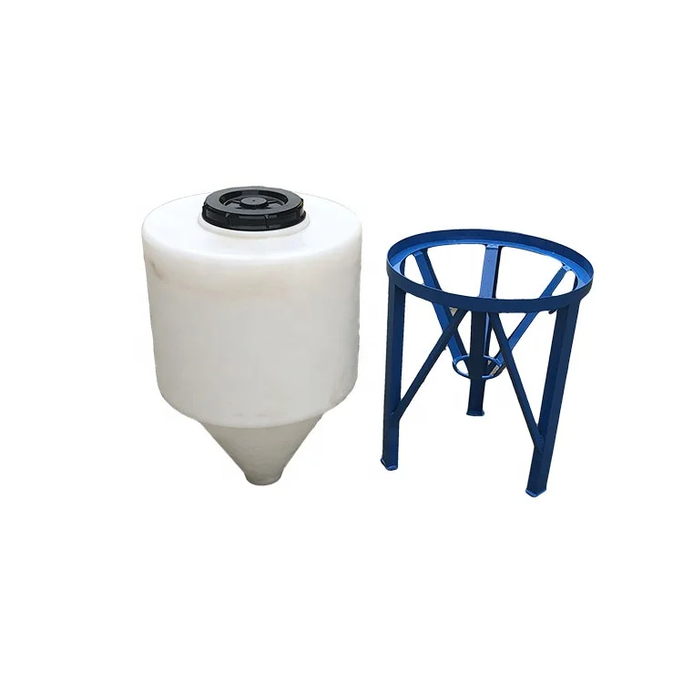 Roto-mold PE материал 100L круглые формы нижние конусы пластиковые резервуары для пивоваренного смешивания