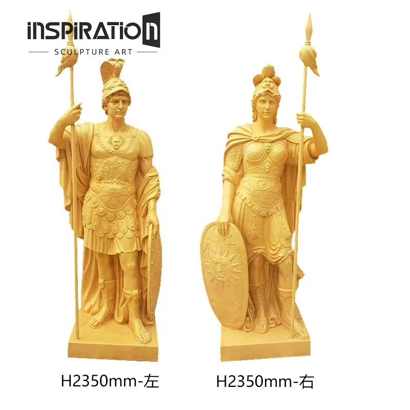 Fiberstone  Custom Western Figure Statue Hand Carved Stone Carving And Sculpture