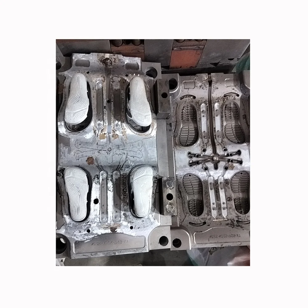 Best Price Double-Color EVA Slipper Injection Machine Foaming Aluminum Mold for Making Shoes