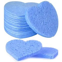 12pcs/pack PVA Material Water Damped Expanding Compressed Cellulose Facial Sponge