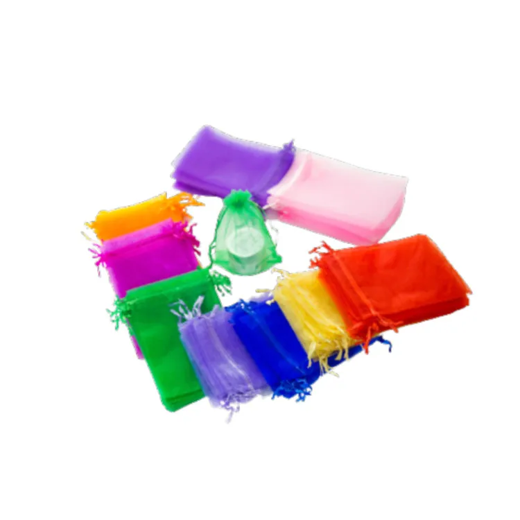 Factory direct selling 10*12 cm high quality Organza cosmetics bag jewelry bag