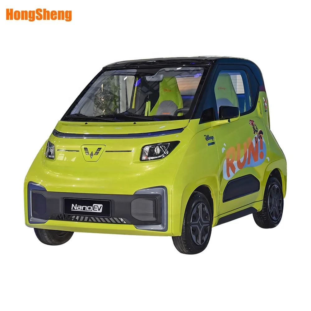 WULING nano electric car for city use  high speed 100km/h four wheel electric car with long range