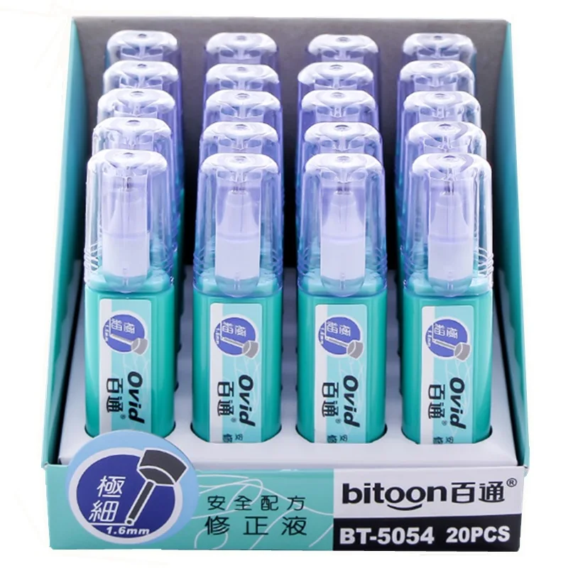 Liquid Correction Pen Jumbo Correction Pen Multi-Purpose Liquid White Out Pen for School, Office & Home