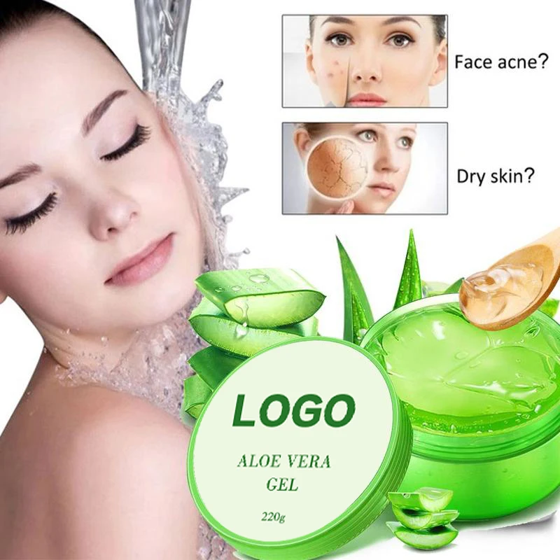 Органический гель с алоэ вера 100% чистого и натурального идеально подходит для волос солнечных ожогов ударов от акне