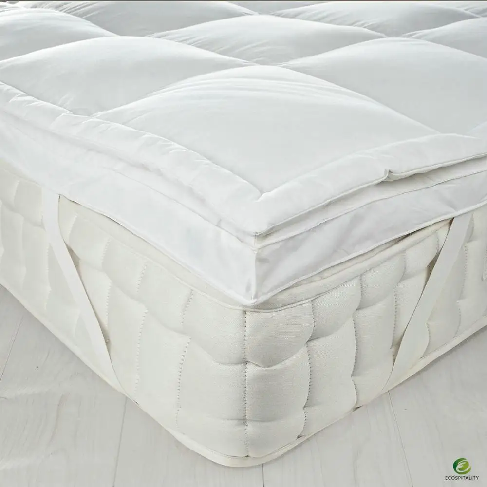 Fitted Hotel Mattress Pad with Elastic Band in Guangzhou Factory