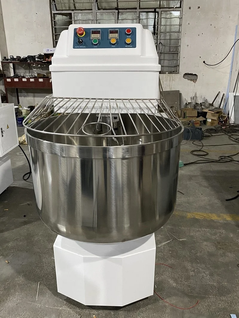 Spiral Dough Mixer 8kg 12kg 16kg 20kg 25kg 40kg 50kg 75kg 100kg Dough Food Mixer Commercial Bakery Equipment