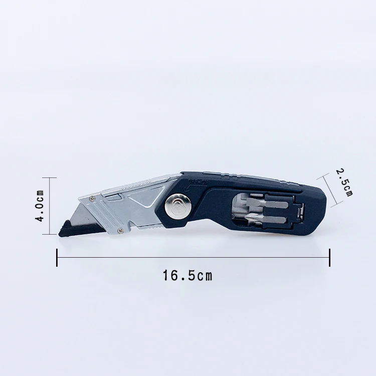 Professional Quick Change Safety Cutter Utility Knife With Screwdriver Bits