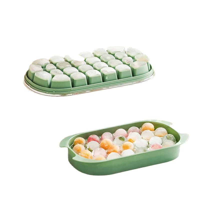 Ice storage small model ice tray push type ice storage box
