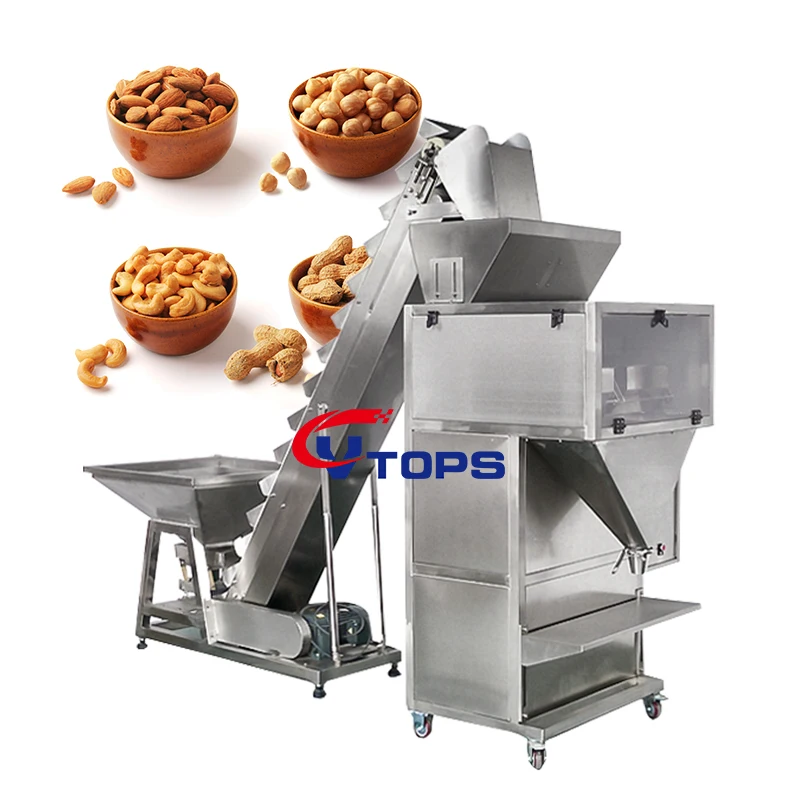 High Accuracy Wheat Nut Weighing Packaging Machine Cocoa Coffee Filler Dosing Machine Cashew Nut Dispenser
