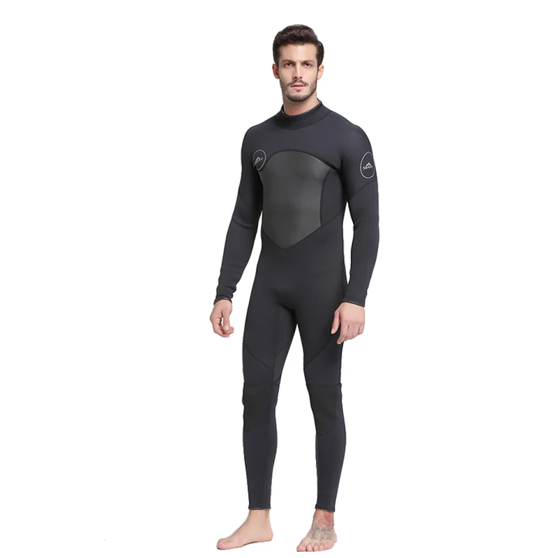 Sbart Mens Diving Suit Neoprene 3mm Wet Suit Full Body Back Zipper Swimming Diving Surfing Wetsuit