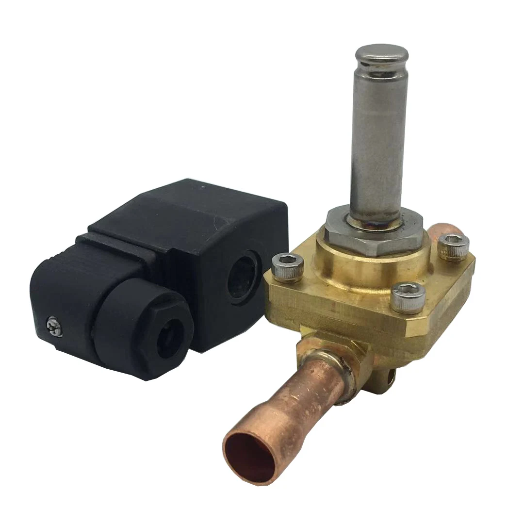 Normal Open (NO) solenoid valve usually is used in suction to avoid refrigerant migration or in hot gas bypass to defrost