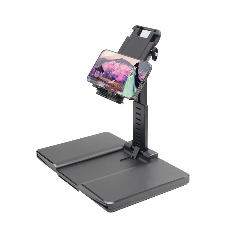 
Portable 12inch Screen Magnifier Desktop Phone Stand Holder Foldable Mobile Phone 3D Video Amplifier 