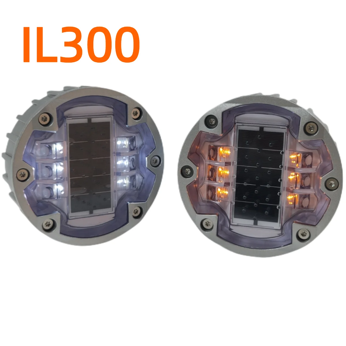 143*47mm Philippines il300 6 screws white steady led cat eyes light LifePO4 143mm il300 aluminum road stud solar stud 6 screw