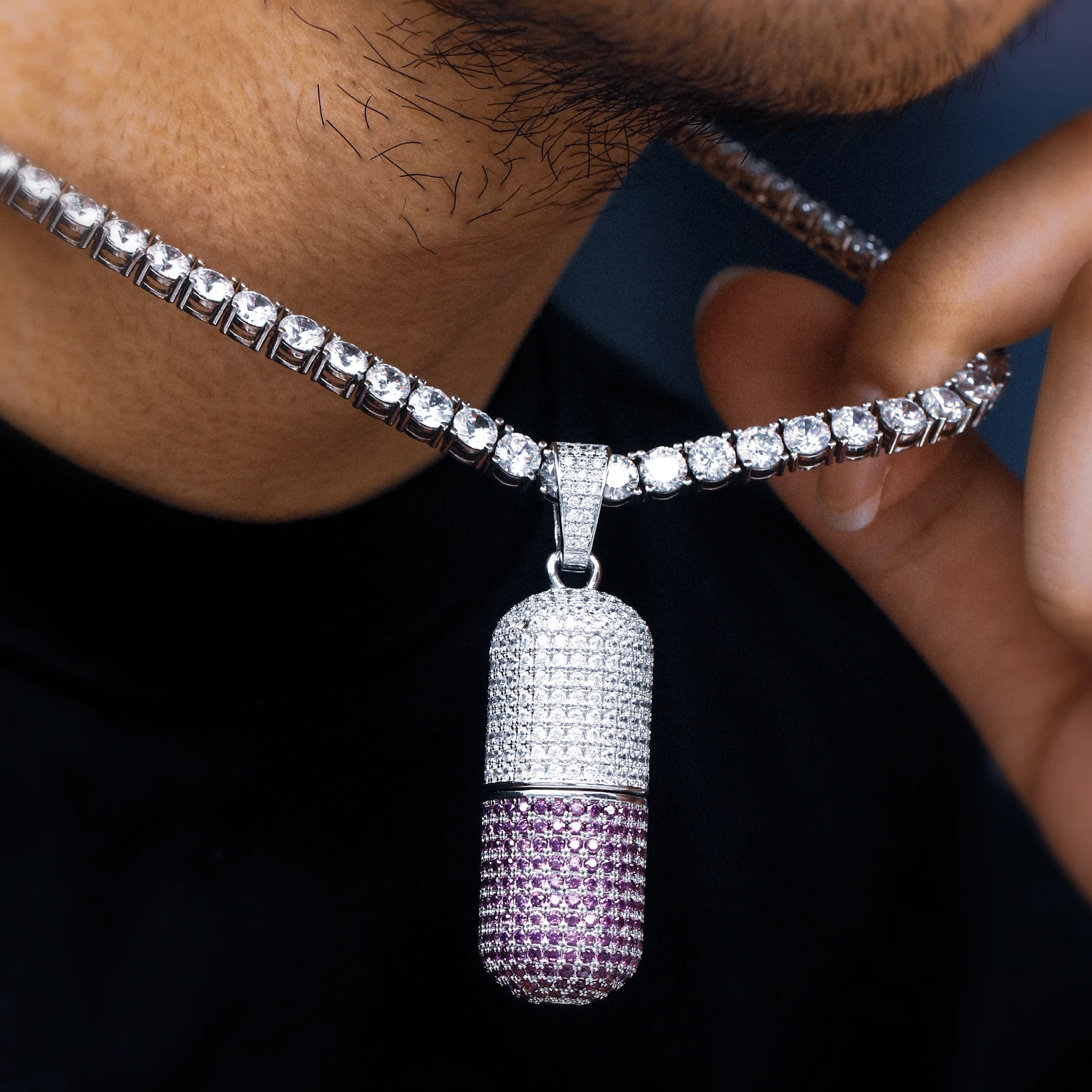 Хит продаж, подвеска в виде капсулы в стиле хип-хоп