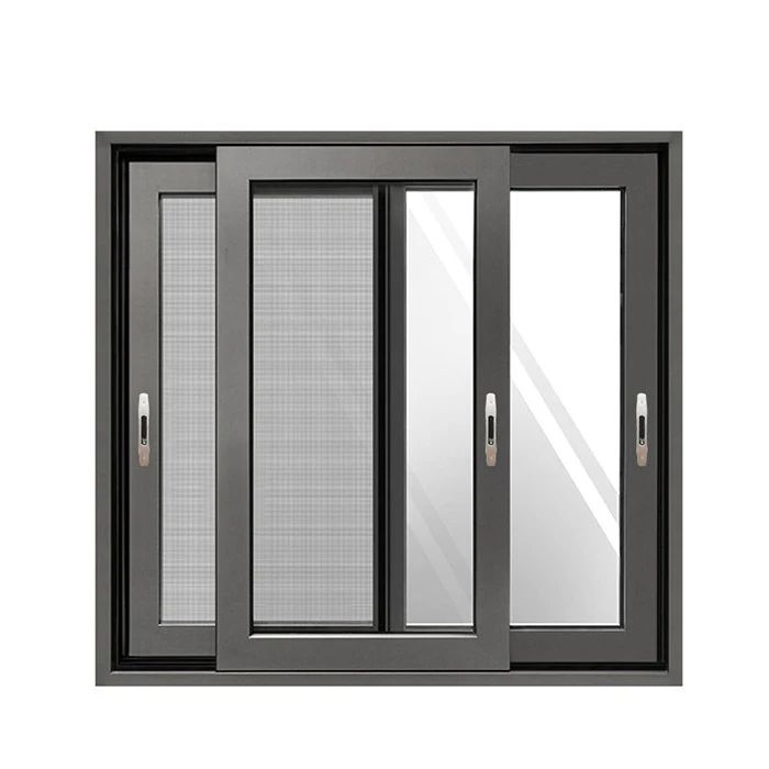 Custom Size Material Sliding Windows Door Double Glass Hurricane Impact Aluminium Sliding Window From Chinese Manufacturer
