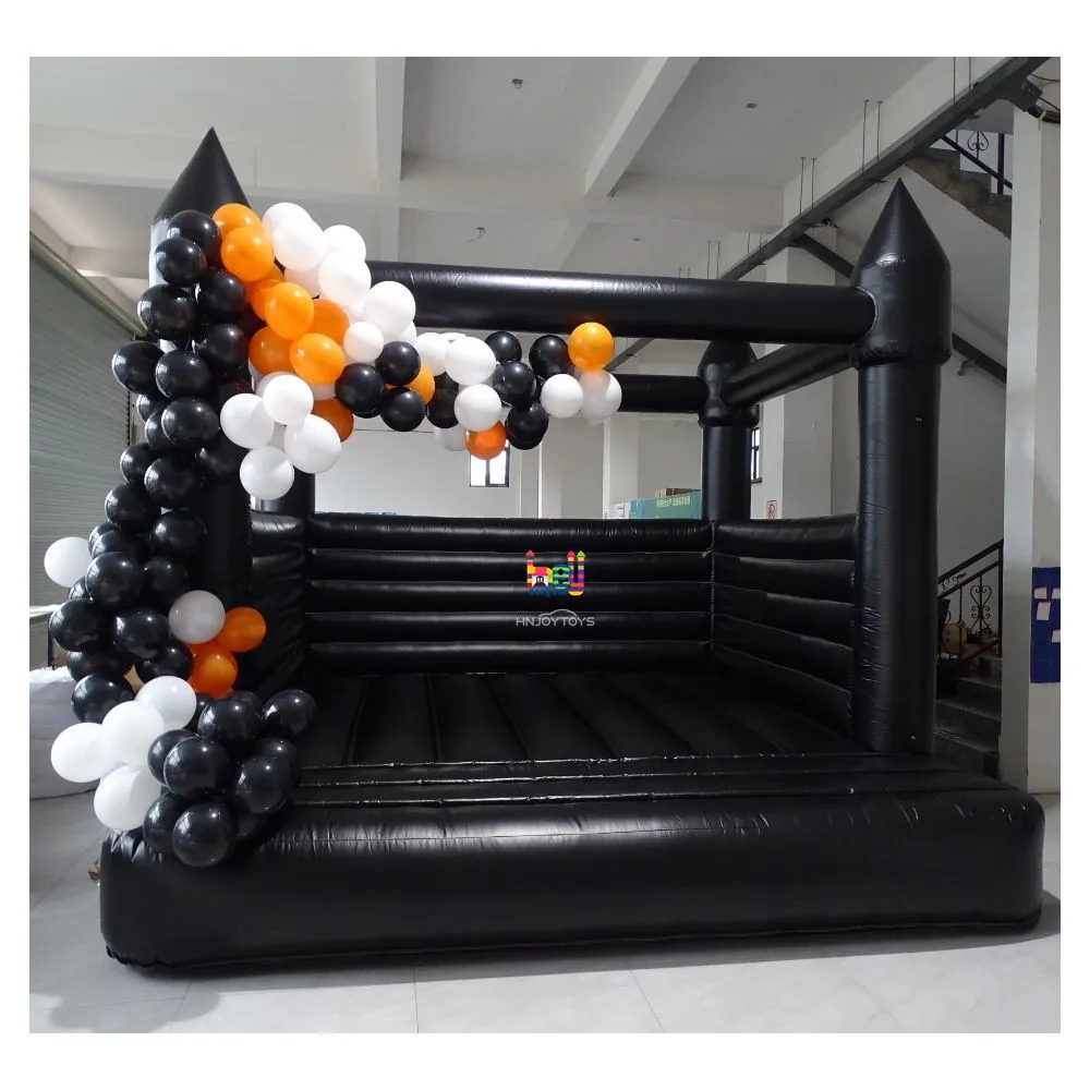 Inflatable playground Moonbounce White Castle With Ball Pit Jumping Bounce with air blower