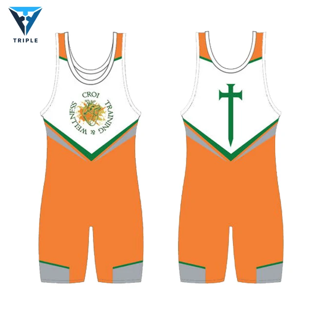 Wholesale Customized New Product Sublimation Spandex Wrestling Singlet Men Custom Wrestling Singlet