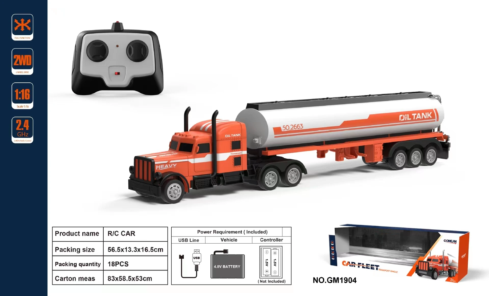 Лидер продаж, детский игрушечный автомобиль, 1/16 с дистанционным управлением, 30 метров, детский игрушечный автомобиль, контейнер, грузовик, игрушка