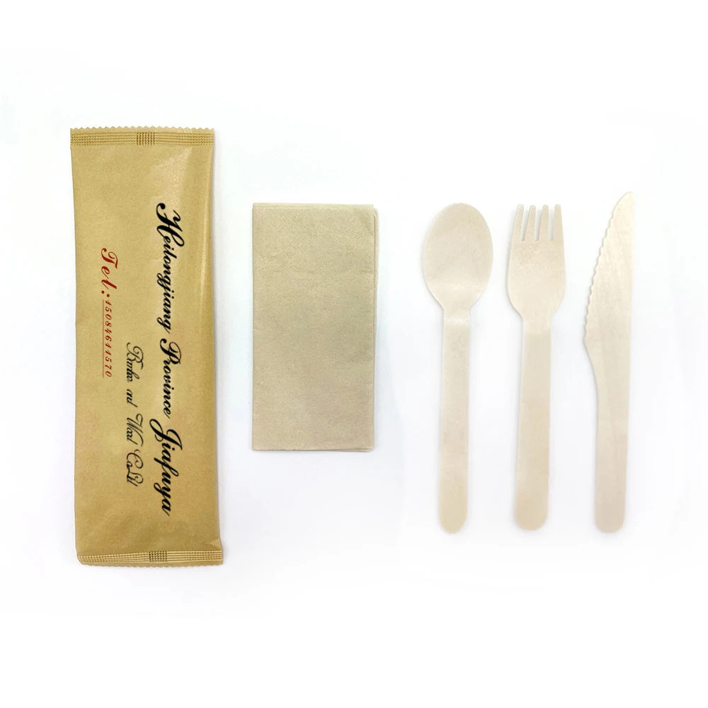 Party Disposable Reinforced Cutlery Wooden Spoon New Design Mini Wood Spoons Kitchen Utensils Set