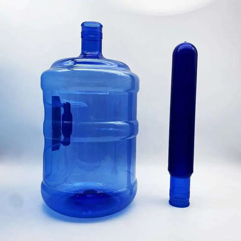 Manufacturer Supply 100% New Material 650g 55mm neck Blue Pet Preform for 5 Gallon Bottle
