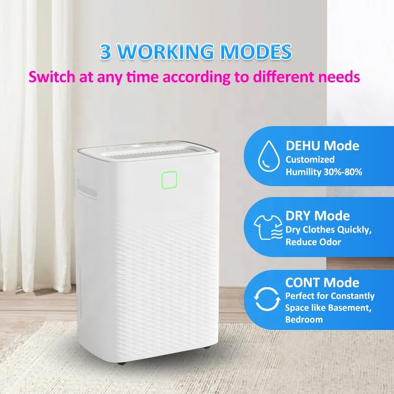 2024 JJPRO GREENFLY новый оптовый портативный осушитель воздуха 20 л OEM ODM Умный домашний с CE