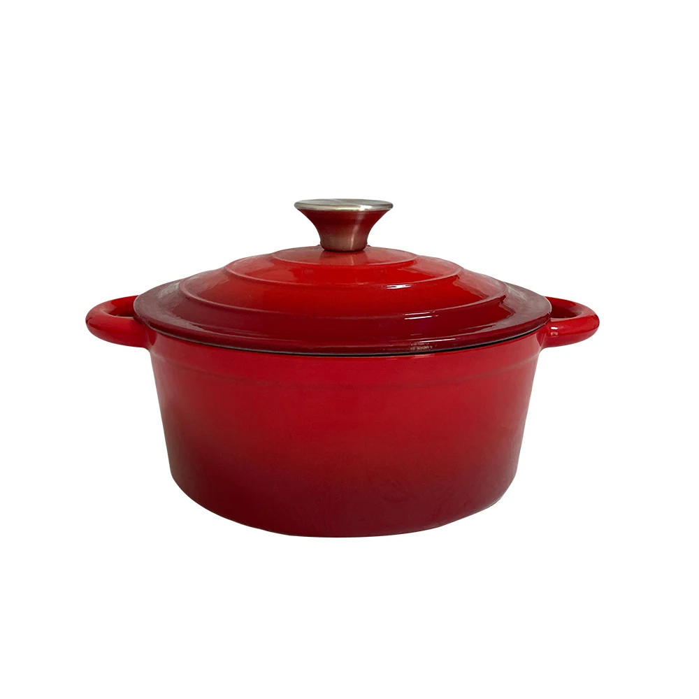 Nonstick Enameled Cast Iron Cookware Set 8Pcs Pots and Pans with Lid Frying Pan Skillet Saucepan Healthy Dutch Oven