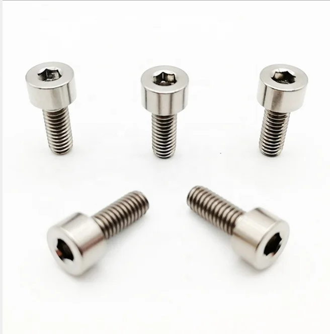 All Size M2 M3 M5 M6 M8 ISO 4762/ DIN912 Titanium Gr1 Gr2 Hexagon Socket Head  Screws Hex Bolts