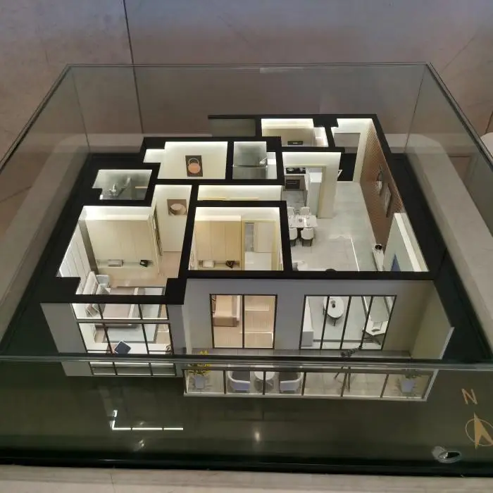 Customized Interior Scene Architecture 3d Miniature Architectural Scale Model