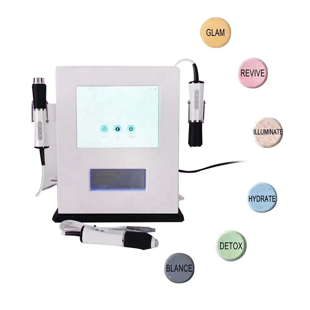 Hydra Oxygenation Diamond Dermabrasion Machine for Facial Cleaning CO2 Oxygen Pods Gel Capsule Serum Oxygen Facial Machine