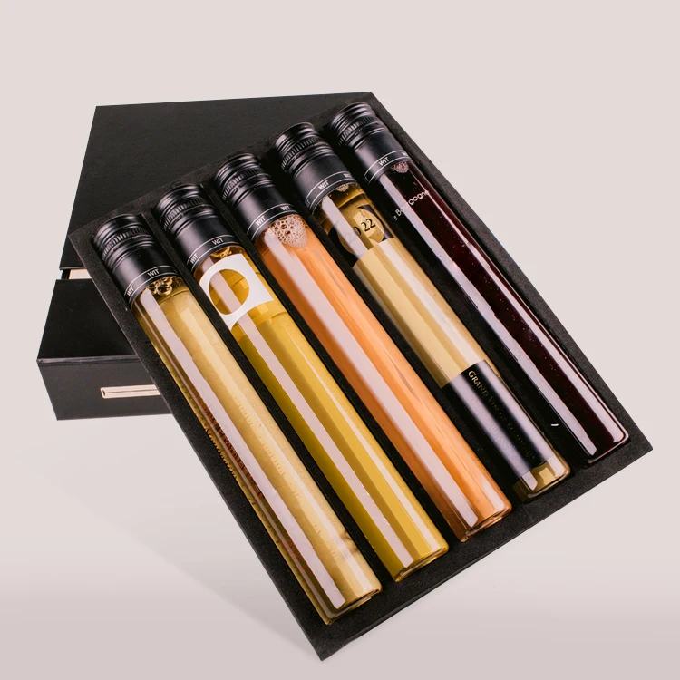 Customized 50ml 100 Ml Glass Vials High Borosilicate Test Tube Wine Bottle Glass Wine Bottle with Screw Lid