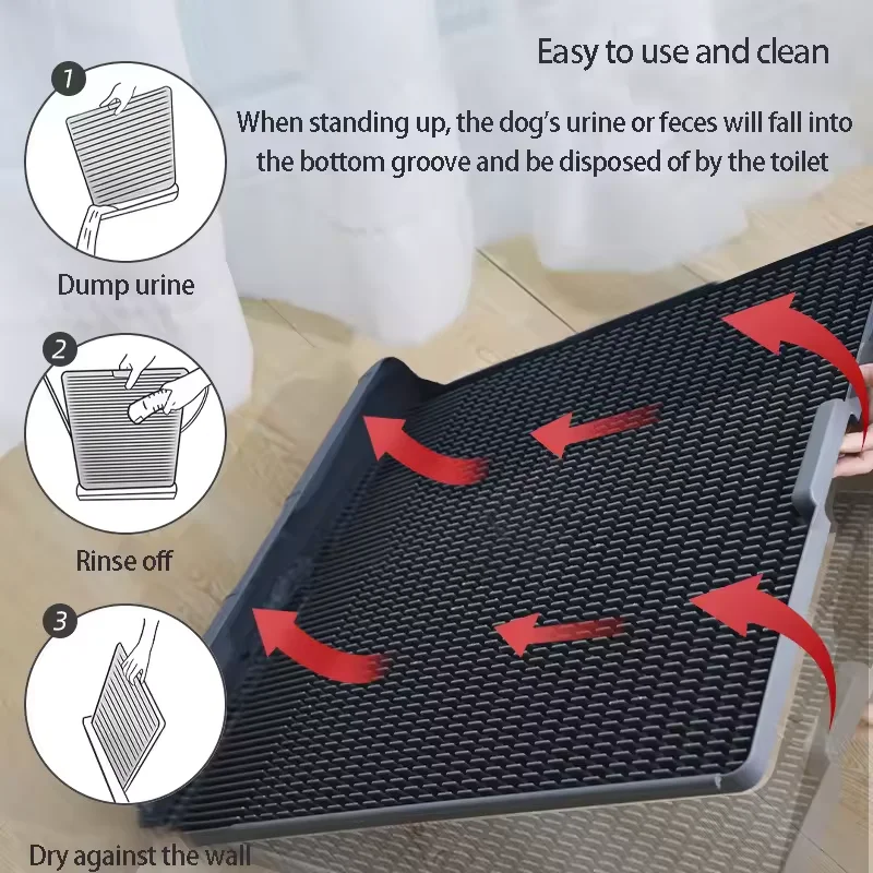 Wholesale 2024 New Arrival Encrypted Panel No Wet Feet or Stuck Feet One Piece Easy to Clean Indoor Dog Potty Dog Toilet