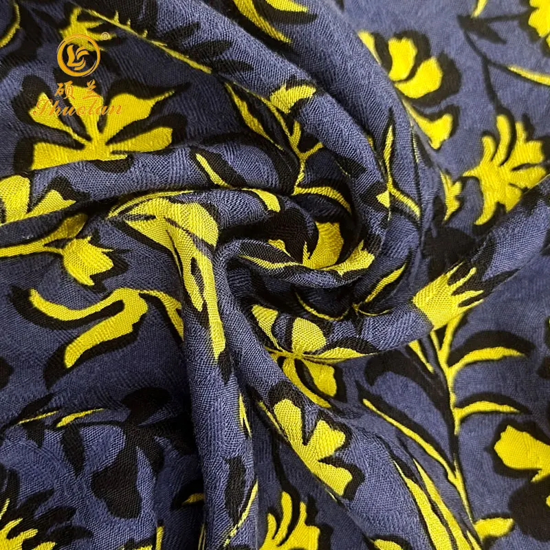 Fabric for Dresses Rayon Viscose 100% Viscose Woven Plain Printed Fabric Poplin Fabric Hebei Professional Service Viscose Shirt