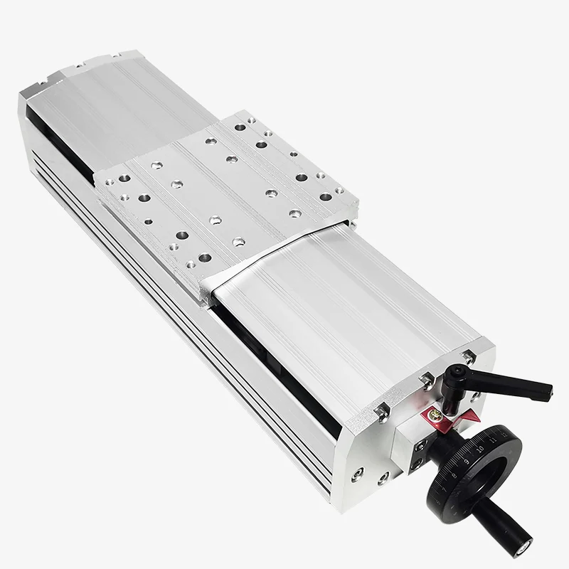 Semi Enclosed manual linear guide rail CNC cross high precision slide table dovetail groove sliding table module LYKR120S 200mm