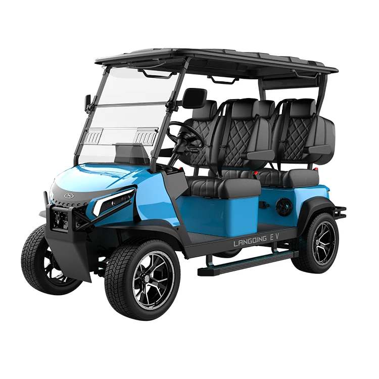 48V Ac Motor Ce Certificate Street Legal Low Speed Four Wheel Golf Buggy 4 Seat Electric Terrain Golf Cart