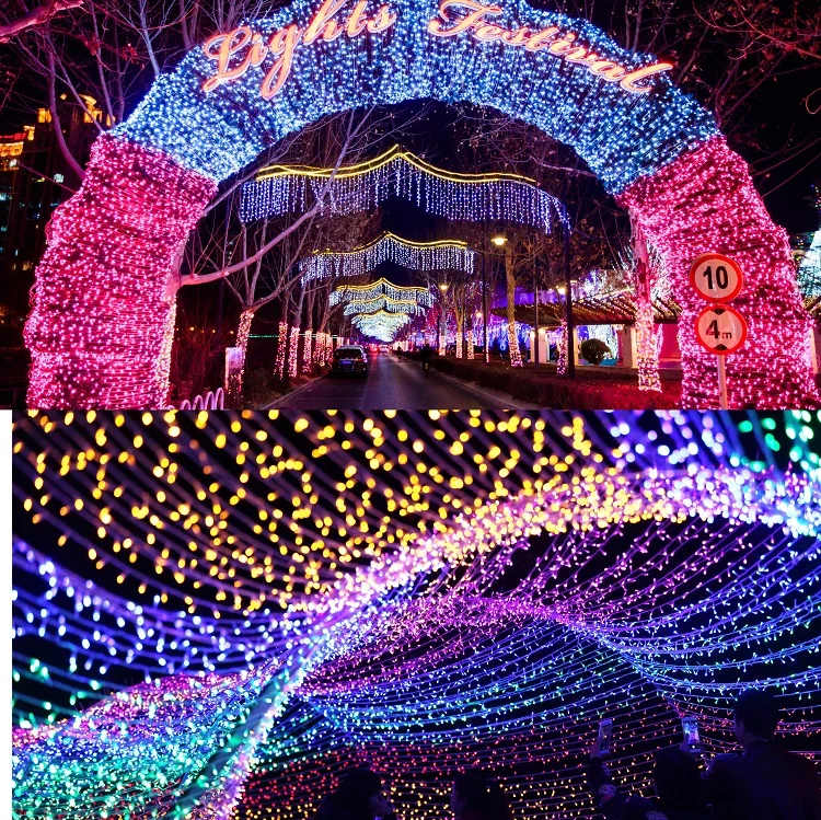 10 20 30 meters 100 200 300 LED 8 modes solar powered string lights for bedroom