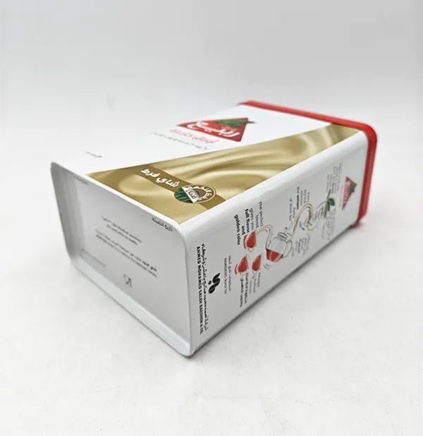 Food Grade Custom 300g Metal Tinplate Canister Rectangular Packaging  Box Tin for Coffee Loose Tea
