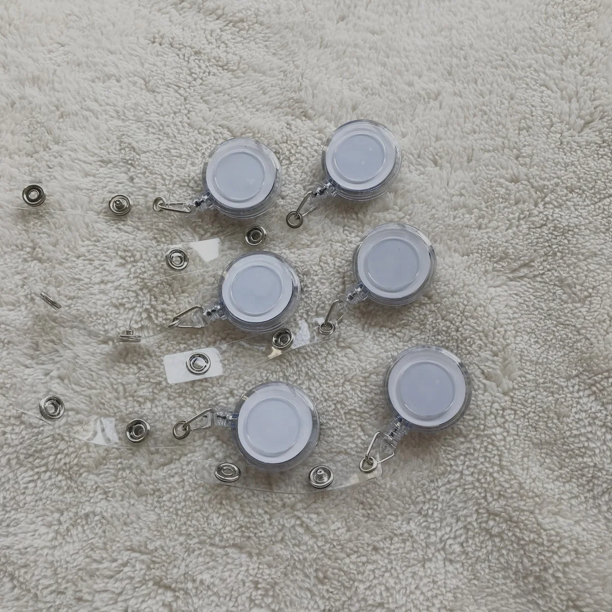 Hot Factory Nurse Retractable Reels Id Card Holder White