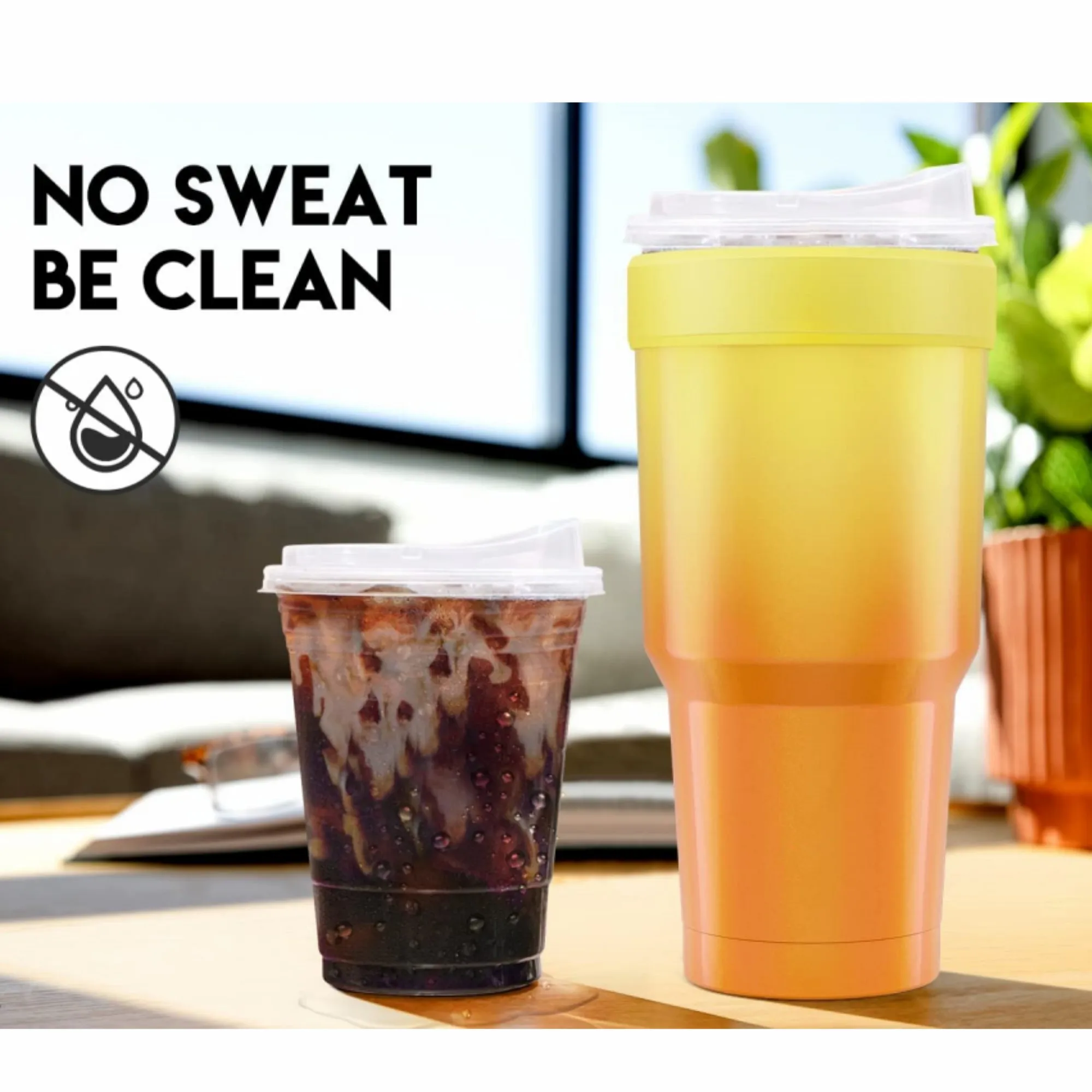 New Stainless Steel Insulated Tumbler Iced Coffee Sleeve Reusable Coffee Sleeve for Starbucks Dunkin Donuts McDonalds 16-32 oz