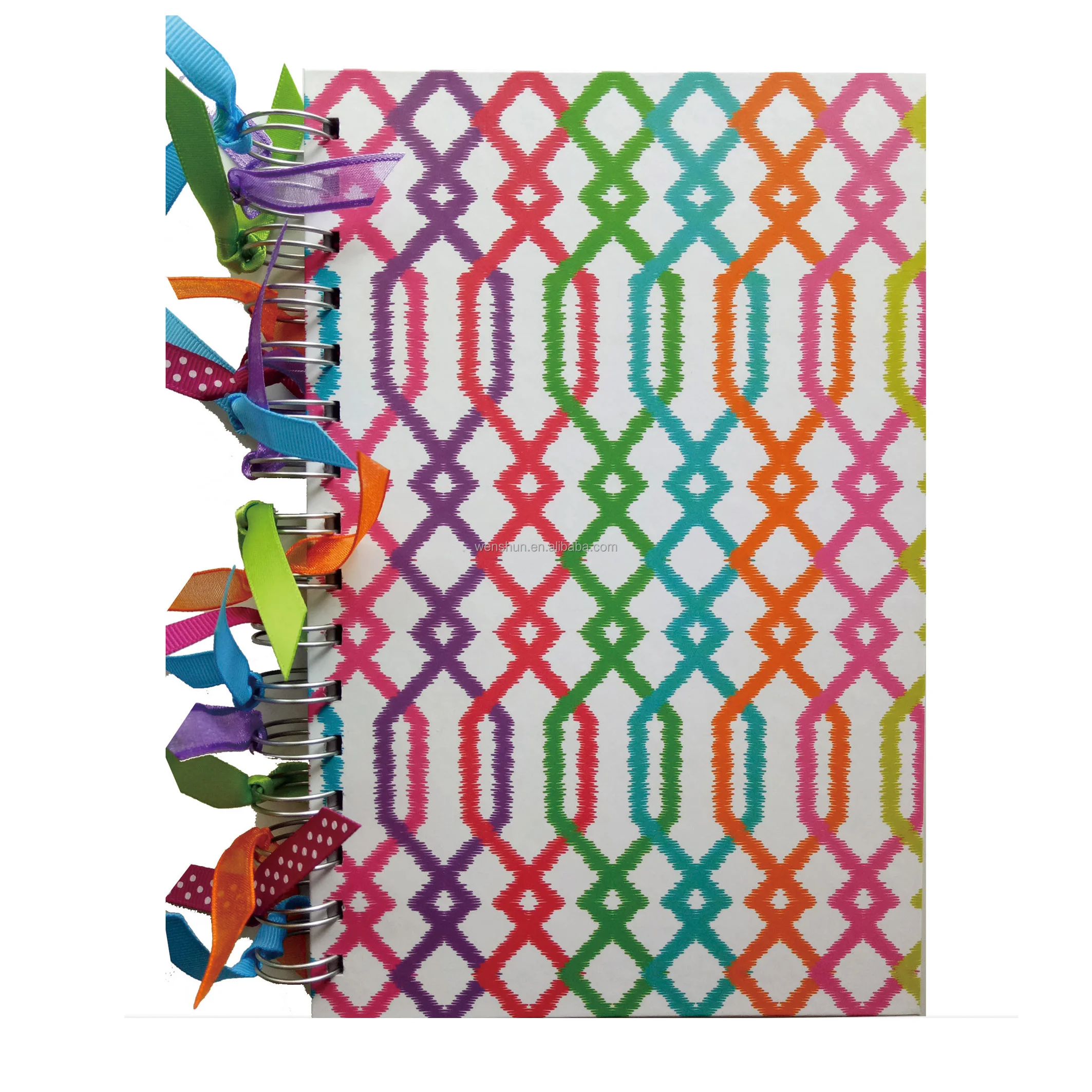 Factory Customized Delicate High Quality Pink Customizable Interior Page Format Spiral Notebook