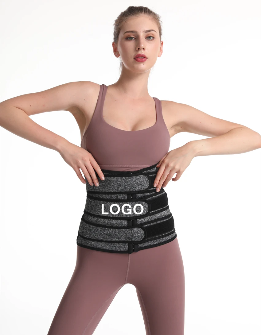  Customized logo Women Waist Trainer Belt for Weight Loss Compression Trimmer Workout Fitness Girdle Body Shaper